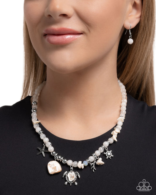 Operation Ocean White Necklace - Jewelry by Bretta