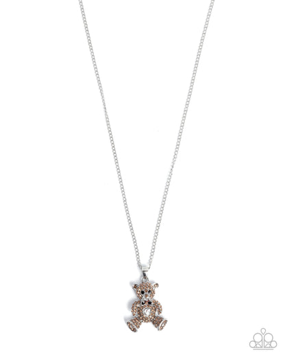 Twinkling Teddy Brown Necklace - Jewelry by Bretta
