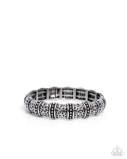 Hammered Homage Silver Bracelet - Jewelry by Bretta