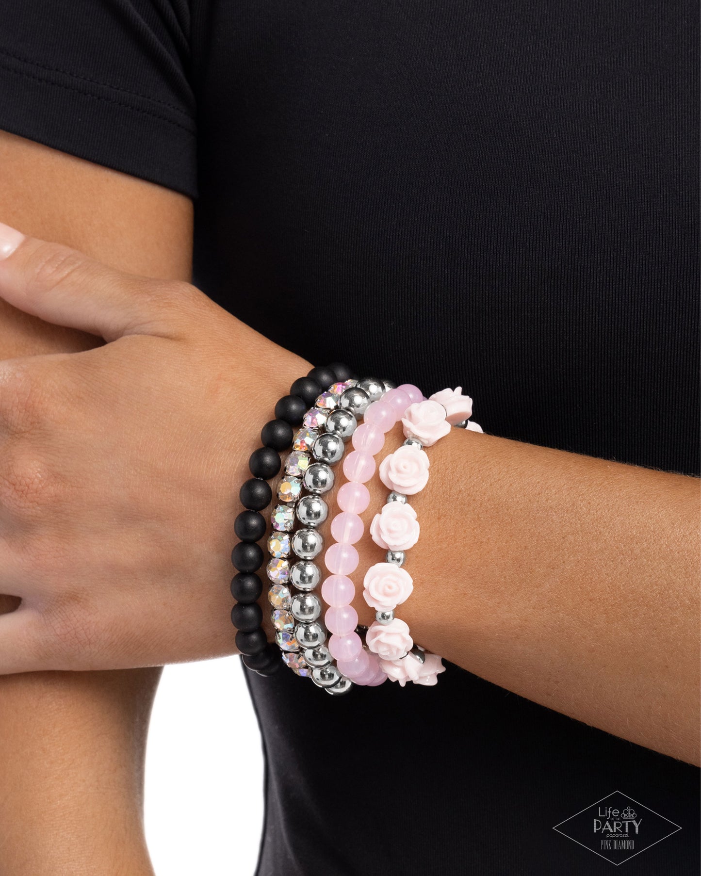 Rose Garden Grandeur Pink Bracelets - Jewelry by Bretta
