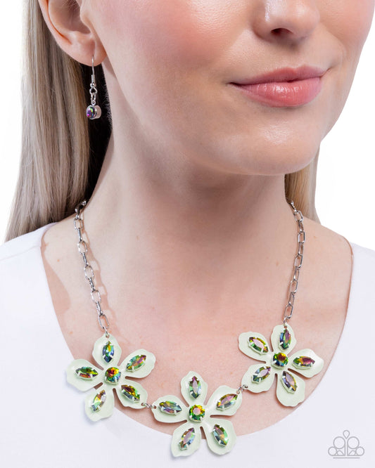Prismatic Prestige Green Necklace - Jewelry by Bretta