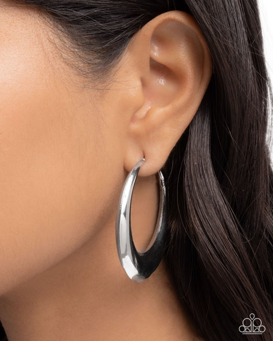 Circular Circumstance Silver Earrings