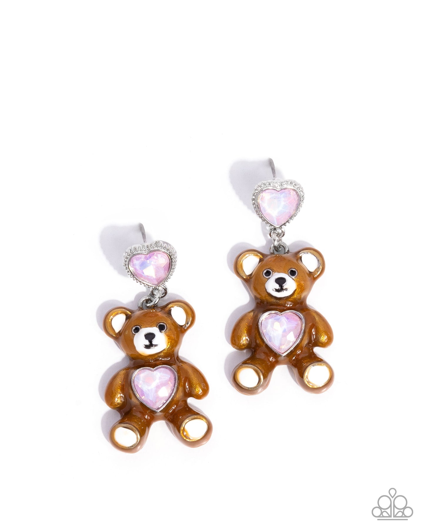 Traditional Teddy Pink Earrings - Jewelry by Bretta