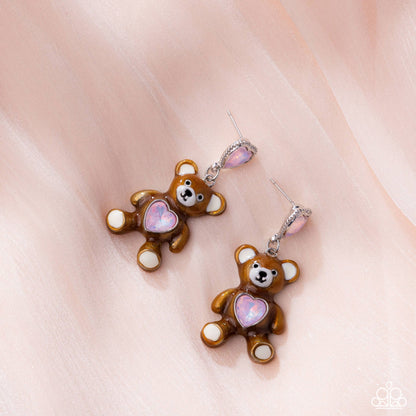 Traditional Teddy Pink Earrings - Jewelry by Bretta