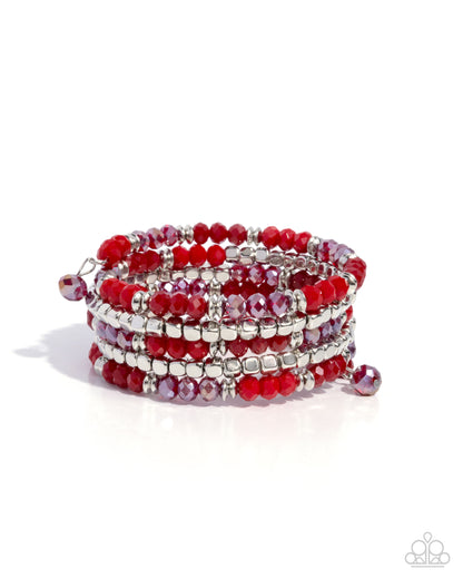 Memorable Masterpiece Red Bracelet - Jewelry by Bretta