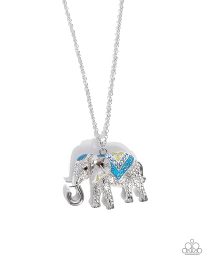 Educated Elephant Blue Necklace - Jewelry by Bretta