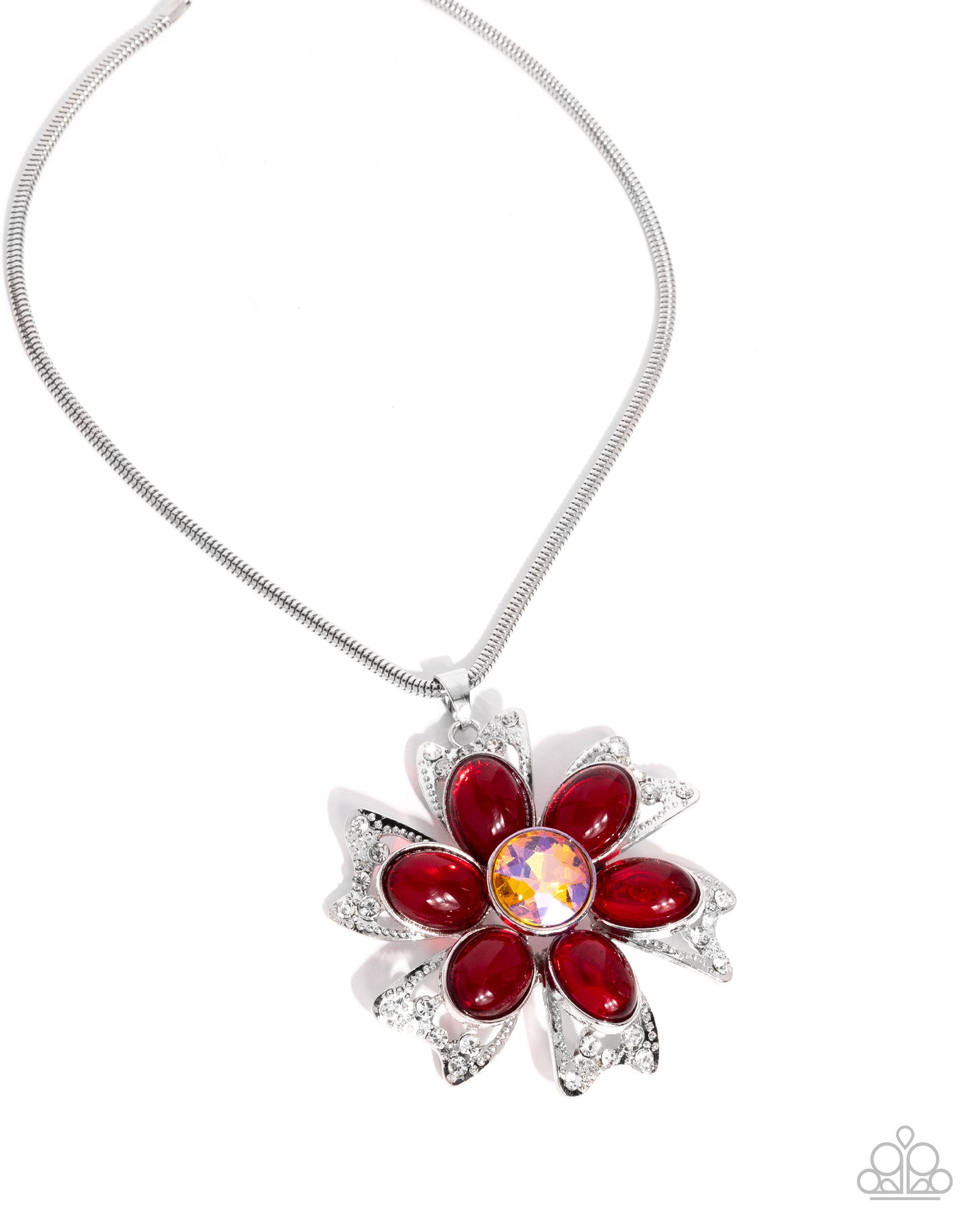 Floral Figurehead Red Necklace - Jewelry by Bretta