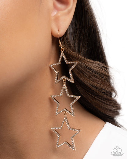Star-Crossed Success Gold Earrings - Jewelry by Bretta