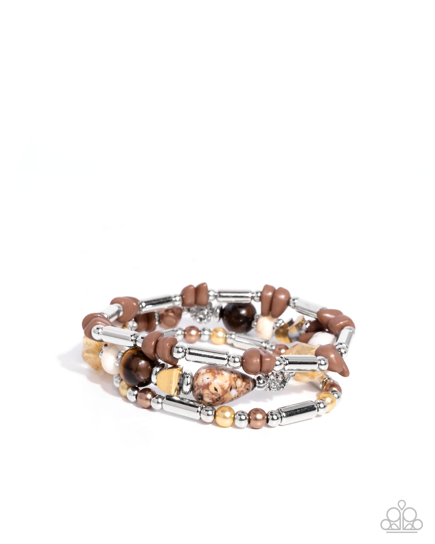 Flashy Fiction Brown Bracelet - Jewelry by Bretta