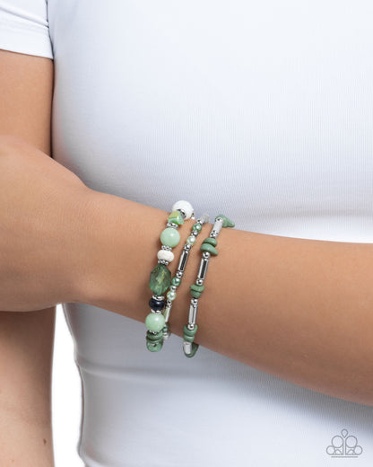 Flashy Fiction Green Bracelets - Jewelry by Bretta