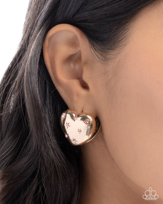 Sweetheart Stars Pink Earrings - Jewelry by Bretta