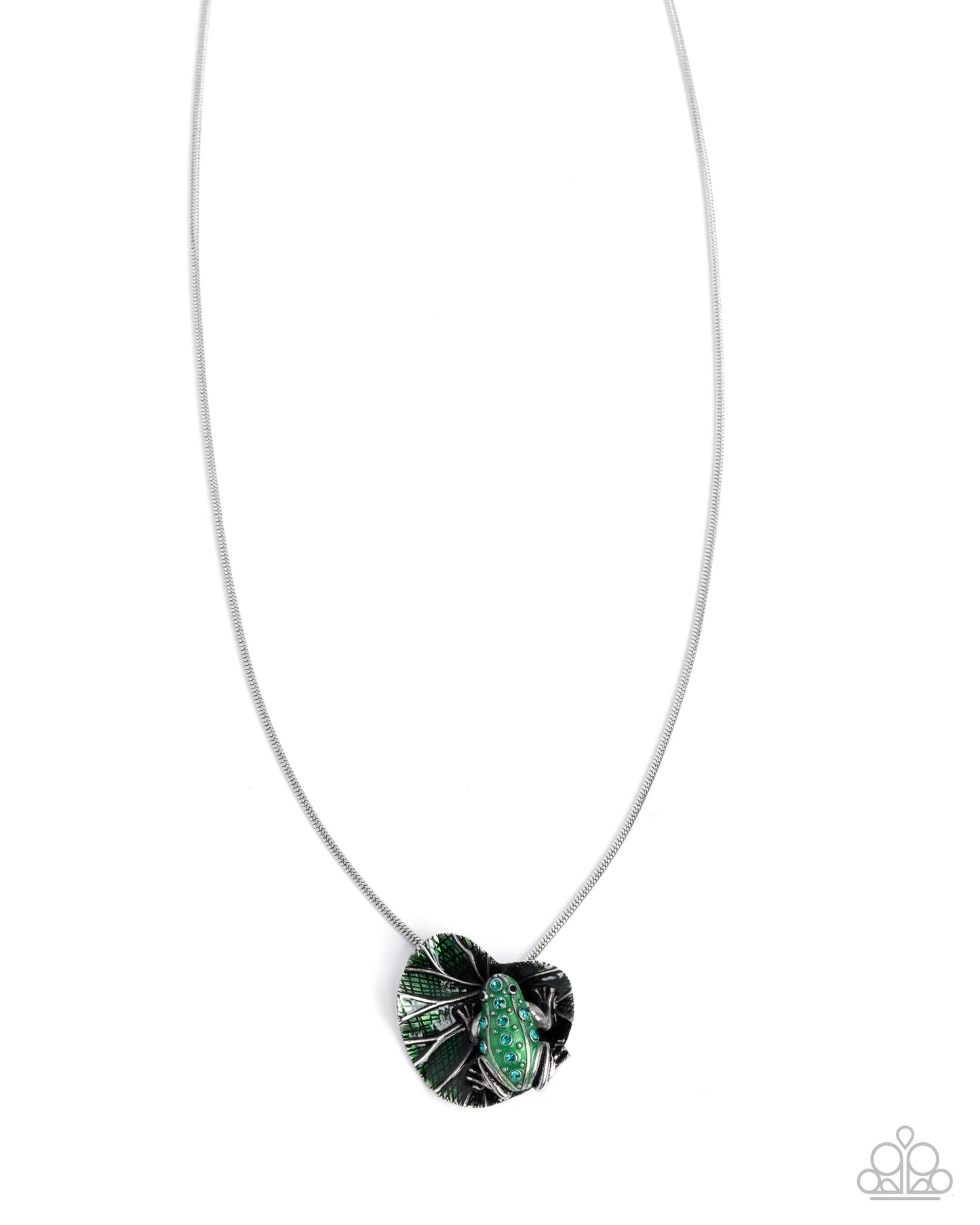 Tree Frog Tapestry Green Necklace - Jewelry by Bretta