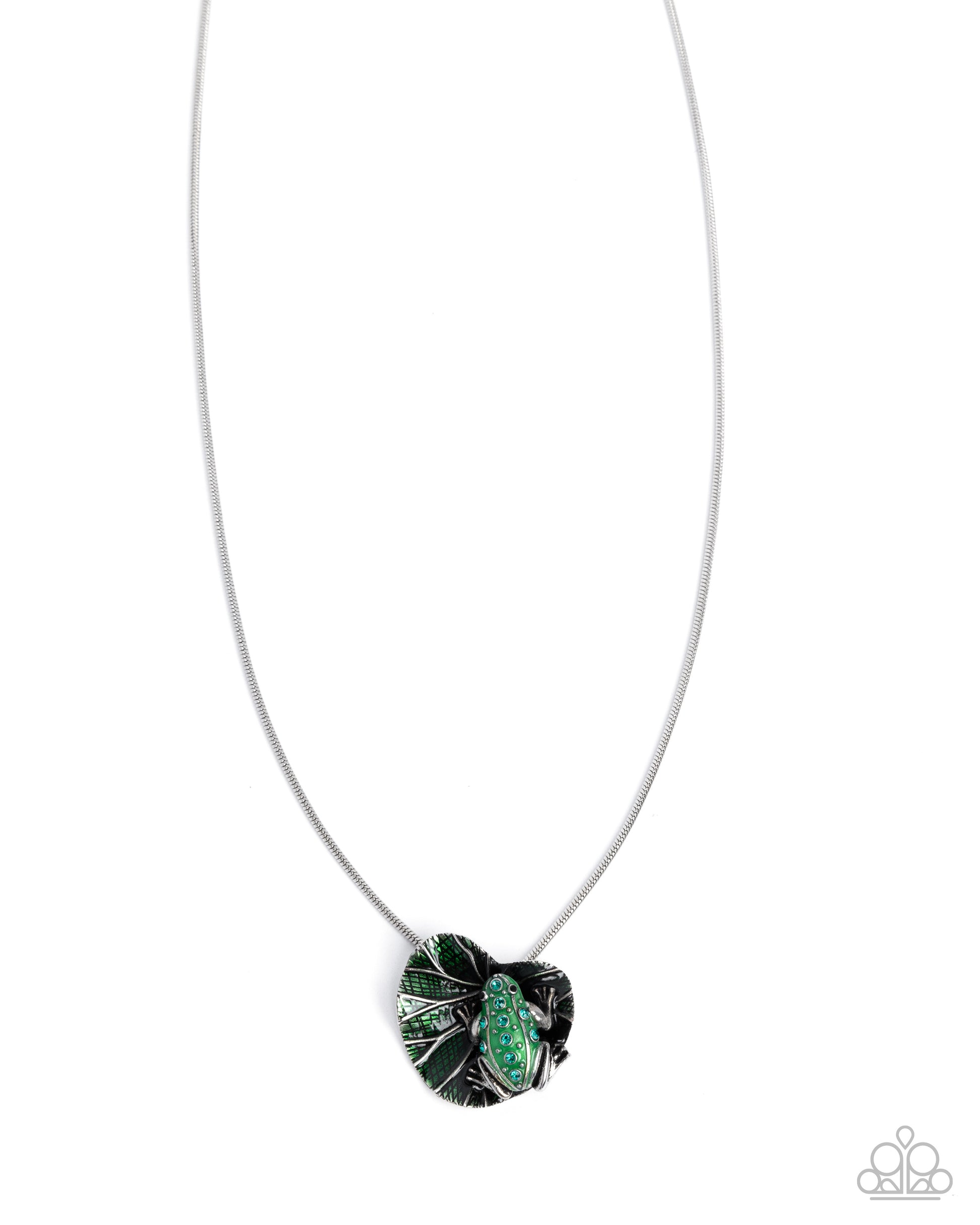 Tree Frog Tapestry Green Necklace - Jewelry by Bretta