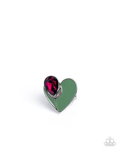 Heartfelt Hello Green Ring - Jewelry by Bretta