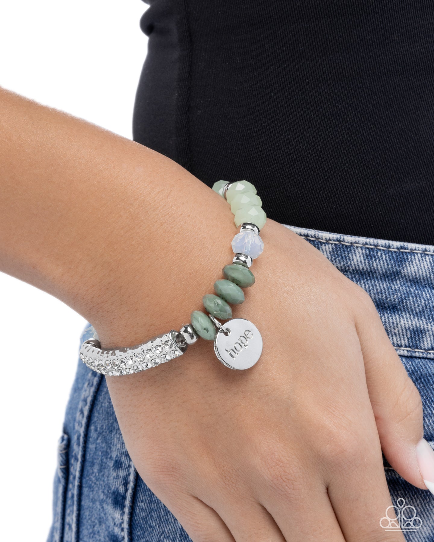 Handcrafted Hope Green Bracelet - Jewelry by Bretta