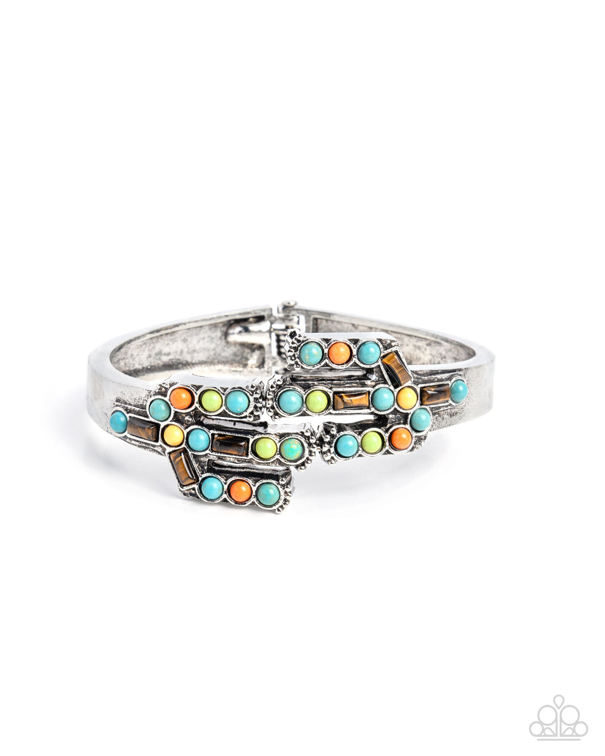 Earthy Enthusiasm multicolor necklace and bracelet set, detail photo | Jewelry by Bretta