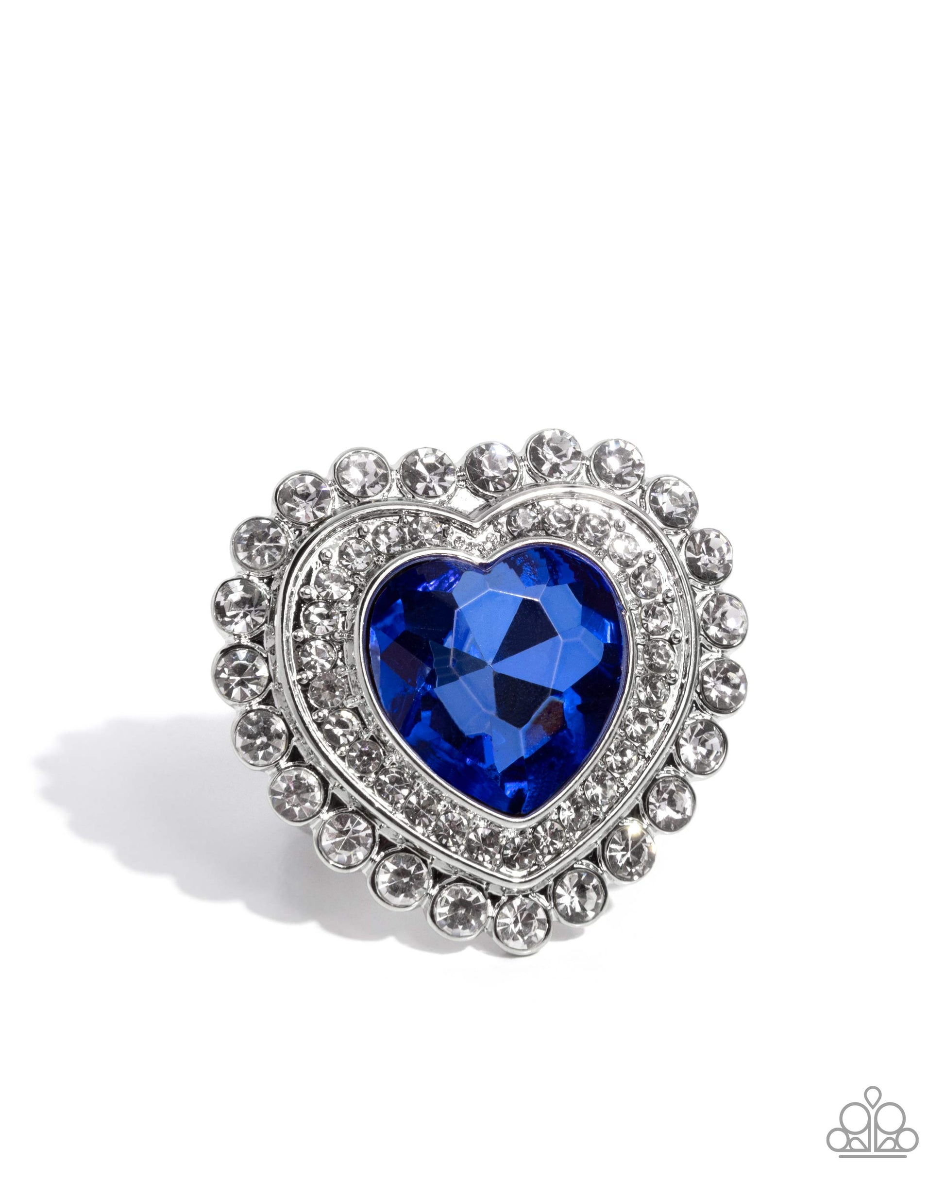 Head Over HEART Blue Ring - Jewelry by Bretta