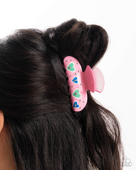 Dating Delight Pink Hair Clip - Jewelry by Bretta