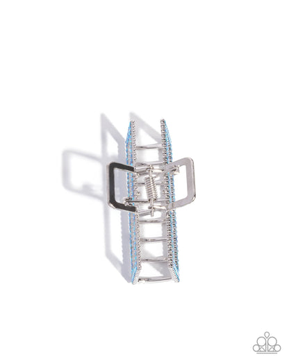 A Glittery Example Blue Hair Clip - Jewelry by Bretta