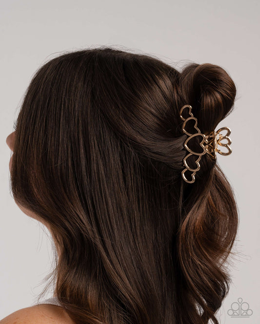 Youre Still The One Gold Hair Clip
