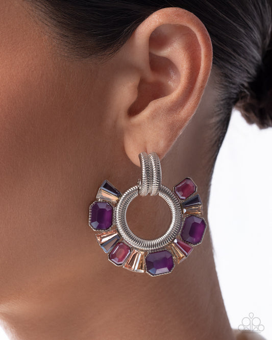 Courteous Chic Purple Earrings - Jewelry by Bretta