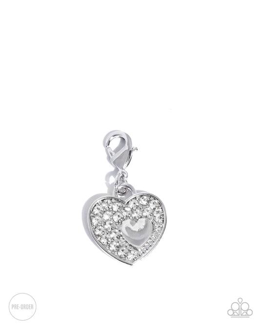 Memorable Matriarch - White Heart Charm - Jewelry by Bretta