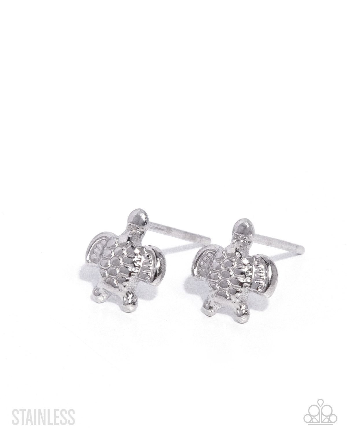 Tactical Turtle Silver Earrings - Jewelry by Bretta