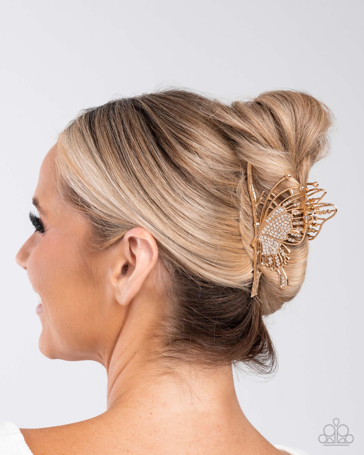 Layered Landing Gold Hair Clip - Jewelry by Bretta