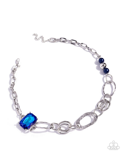 Attention to Detail Blue Necklace - Jewelry by Bretta