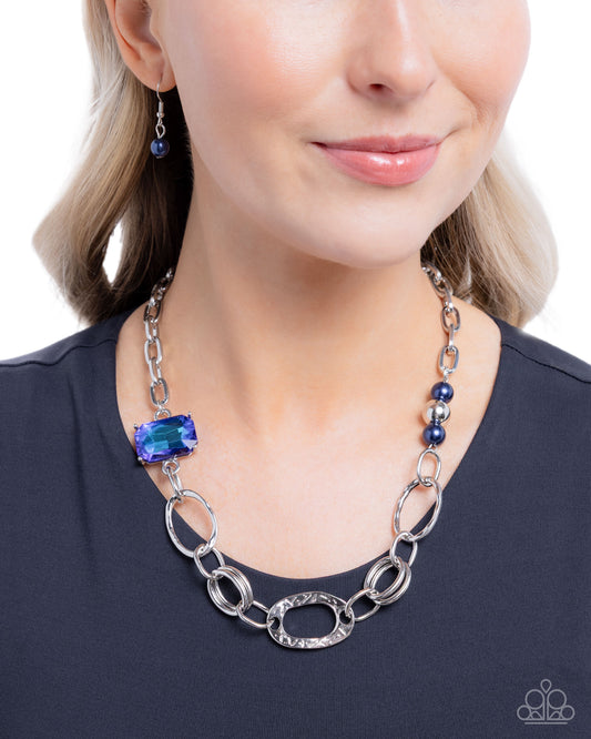 Attention to Detail Blue Necklace - Jewelry by Bretta