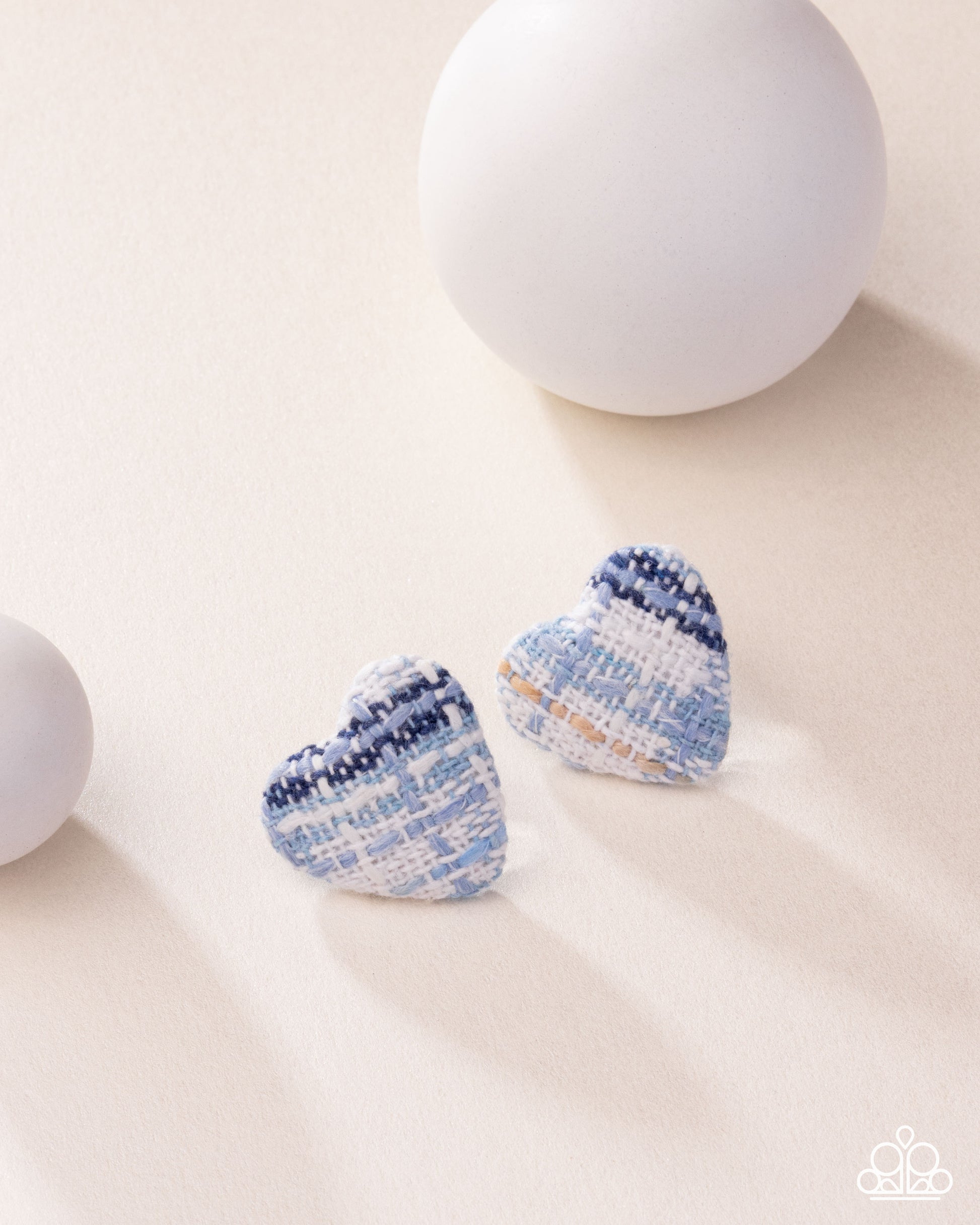 Sweetheart Stitching Blue Earrings - Jewelry by Bretta