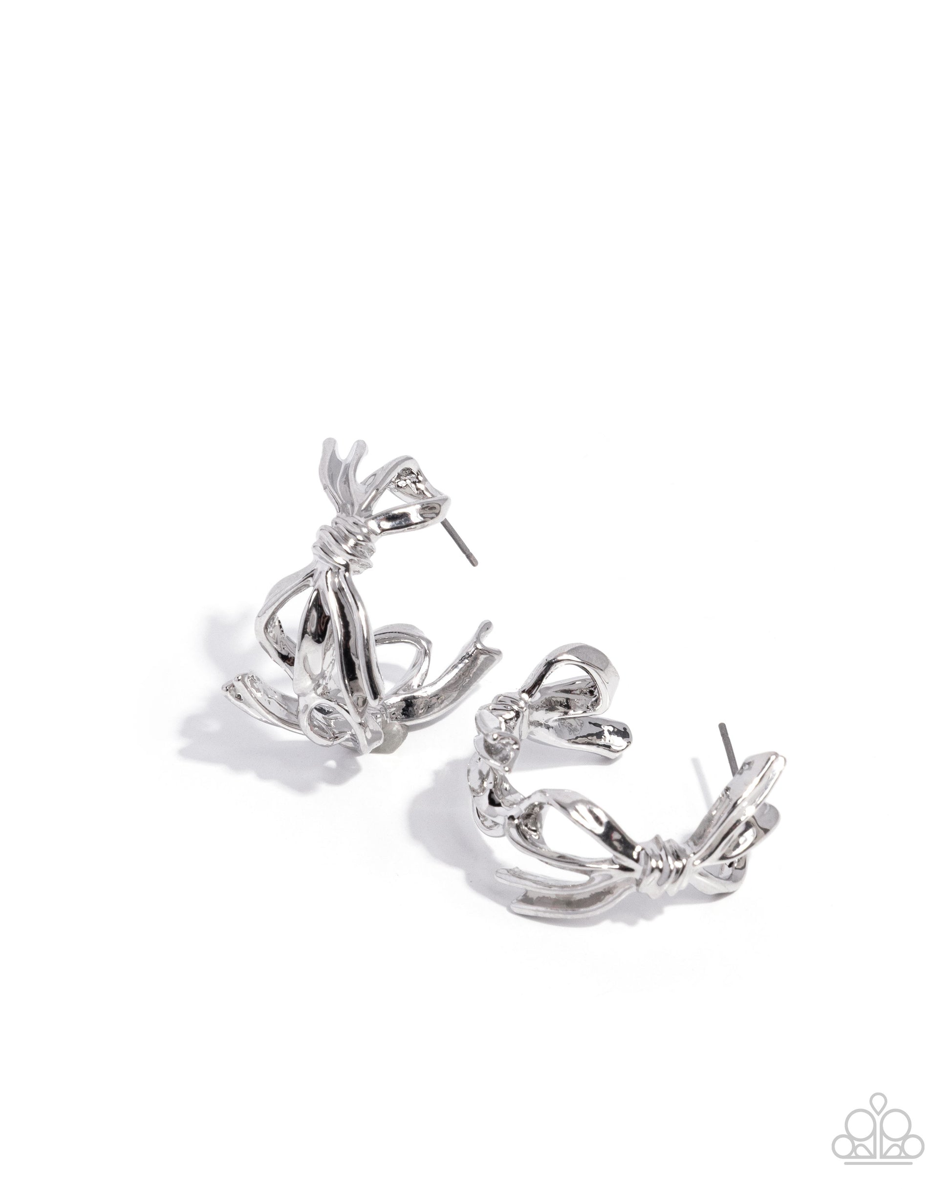 Silver hoop earrings