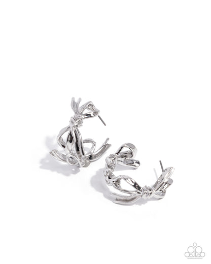 Silver hoop earrings