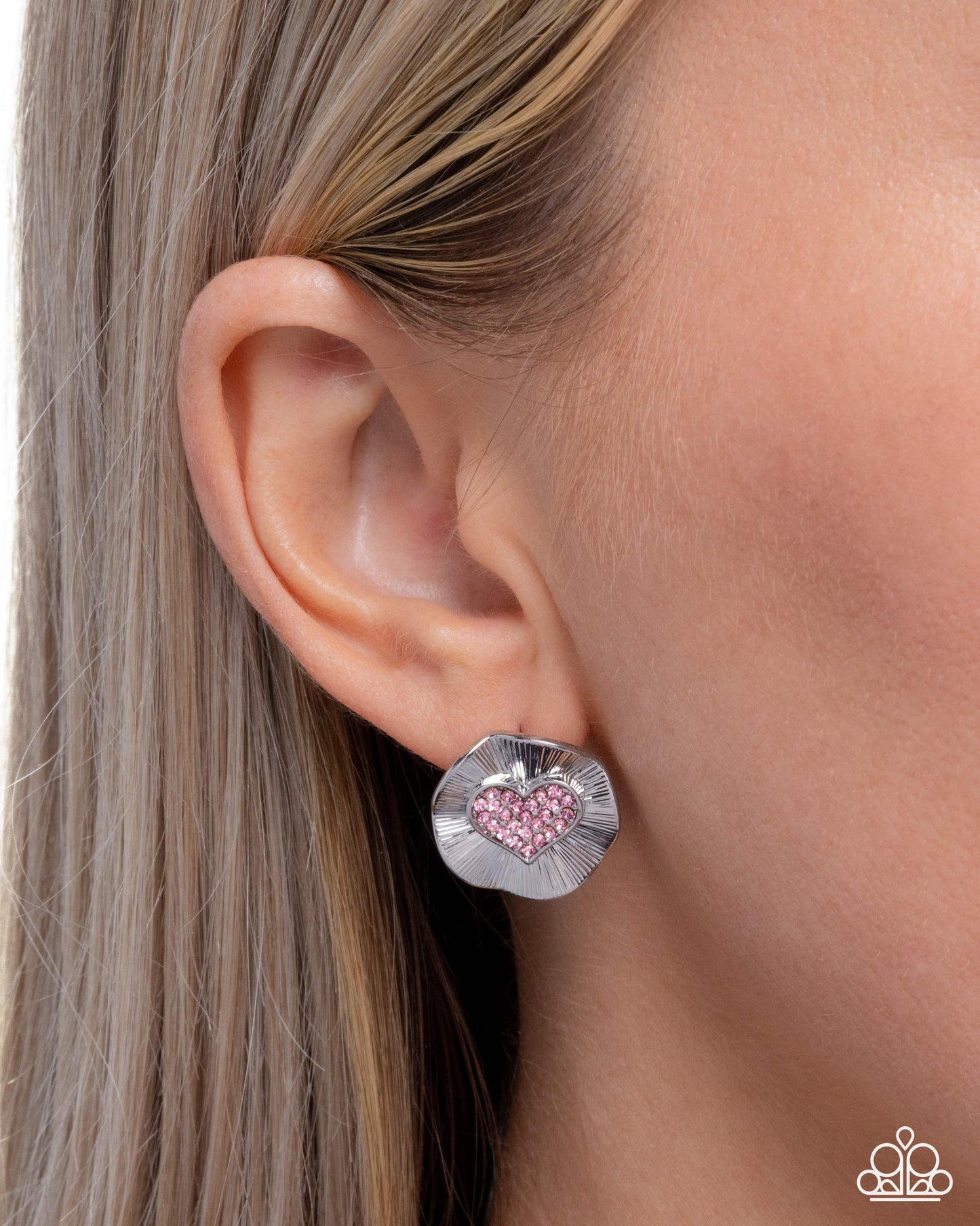 Smitten Sunburst Pink Earrings 