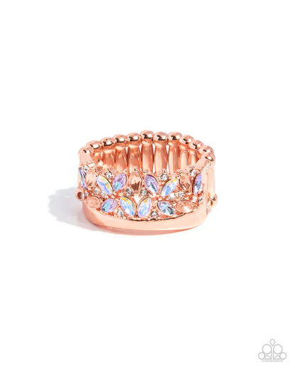 Crowning Chic Copper Ring