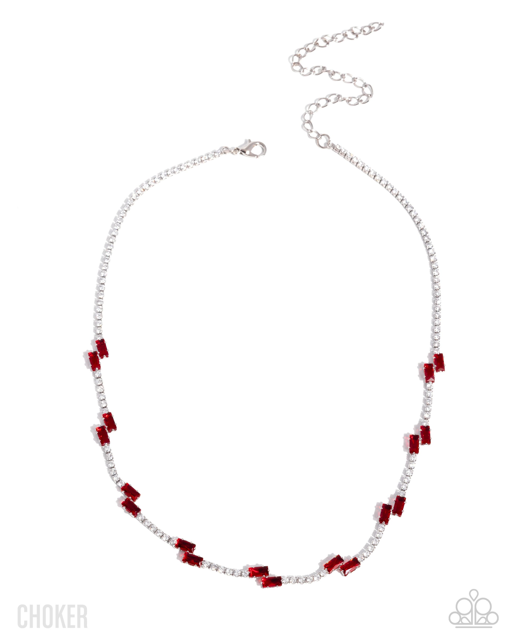 Sliding Shine Red Necklace - Jewelry by Bretta