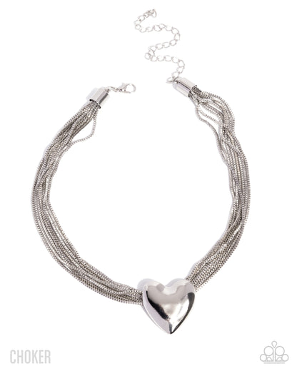 Gathered Galentine Silver Necklace - Jewelry by Bretta