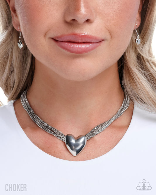 Gathered Galentine Silver Necklace - Jewelry by Bretta
