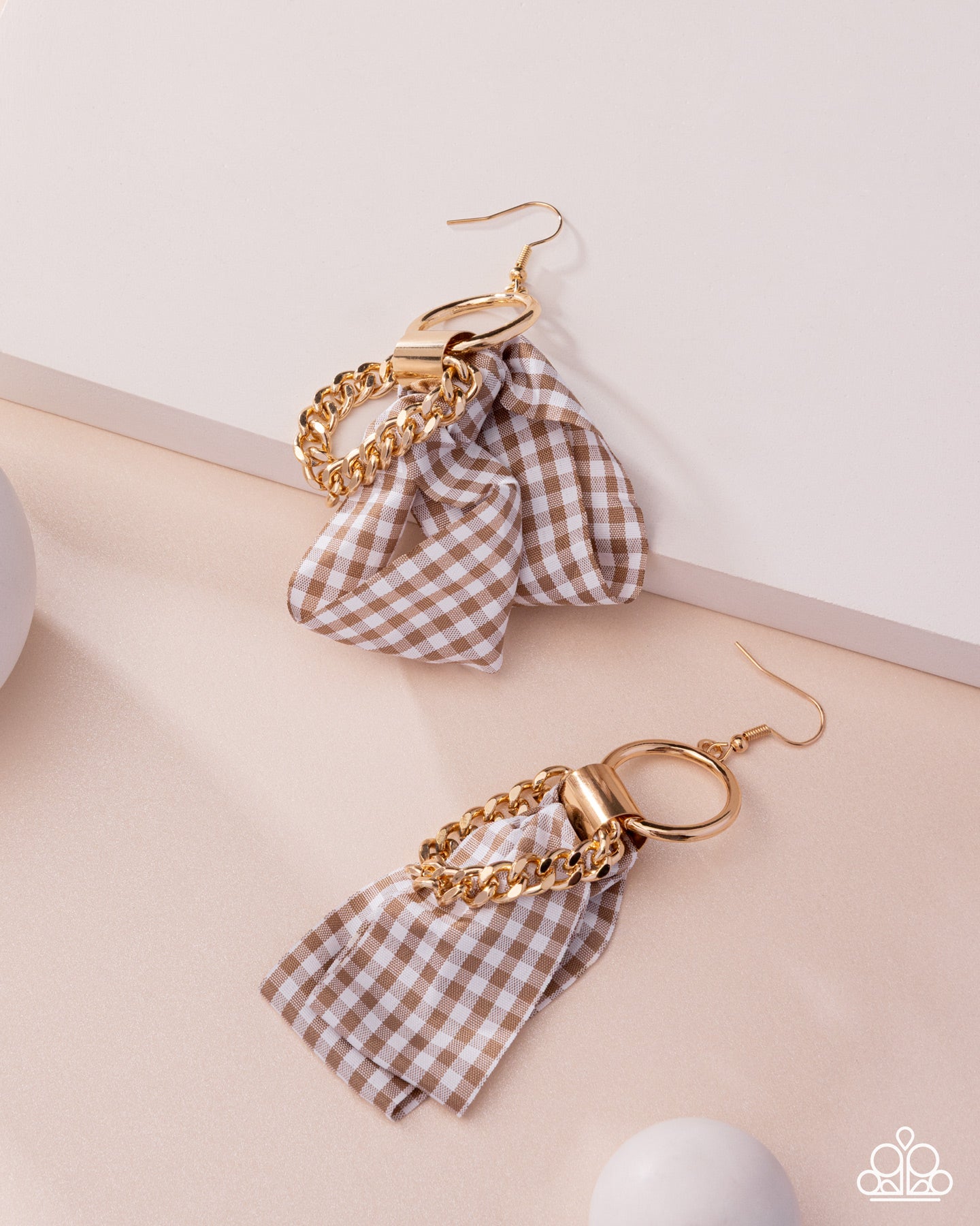 Picnic Pizzazz Brown Earrings - Jewelry by Bretta
