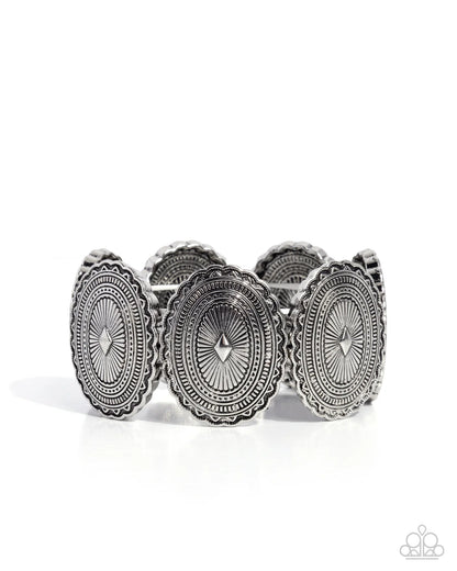 Tangible Tapestry Silver Stretch Bracelet | Jewelry by Bretta