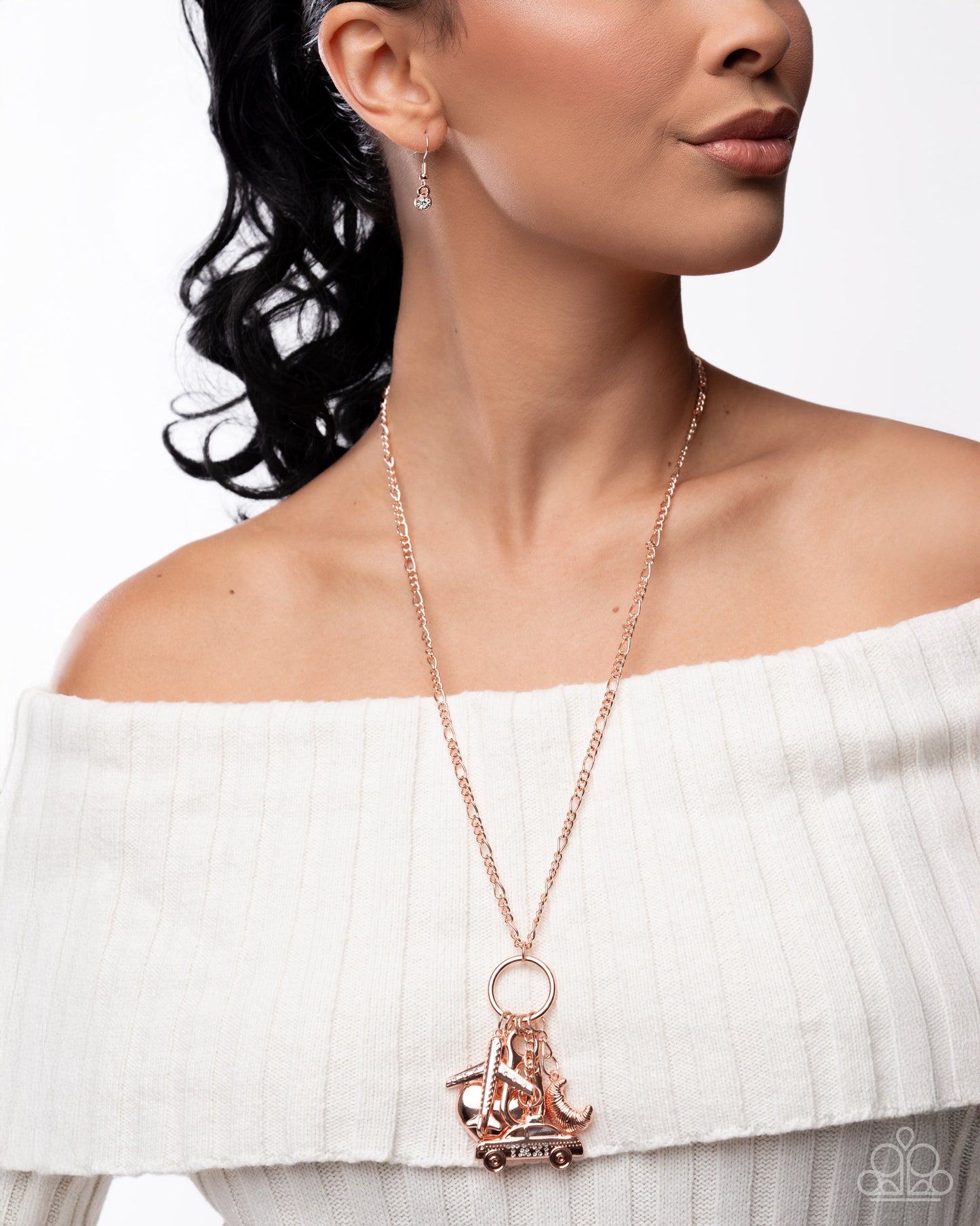 World Tour Rose Gold Necklace - Jewelry by Bretta