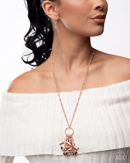 World Tour Rose Gold Necklace - Jewelry by Bretta