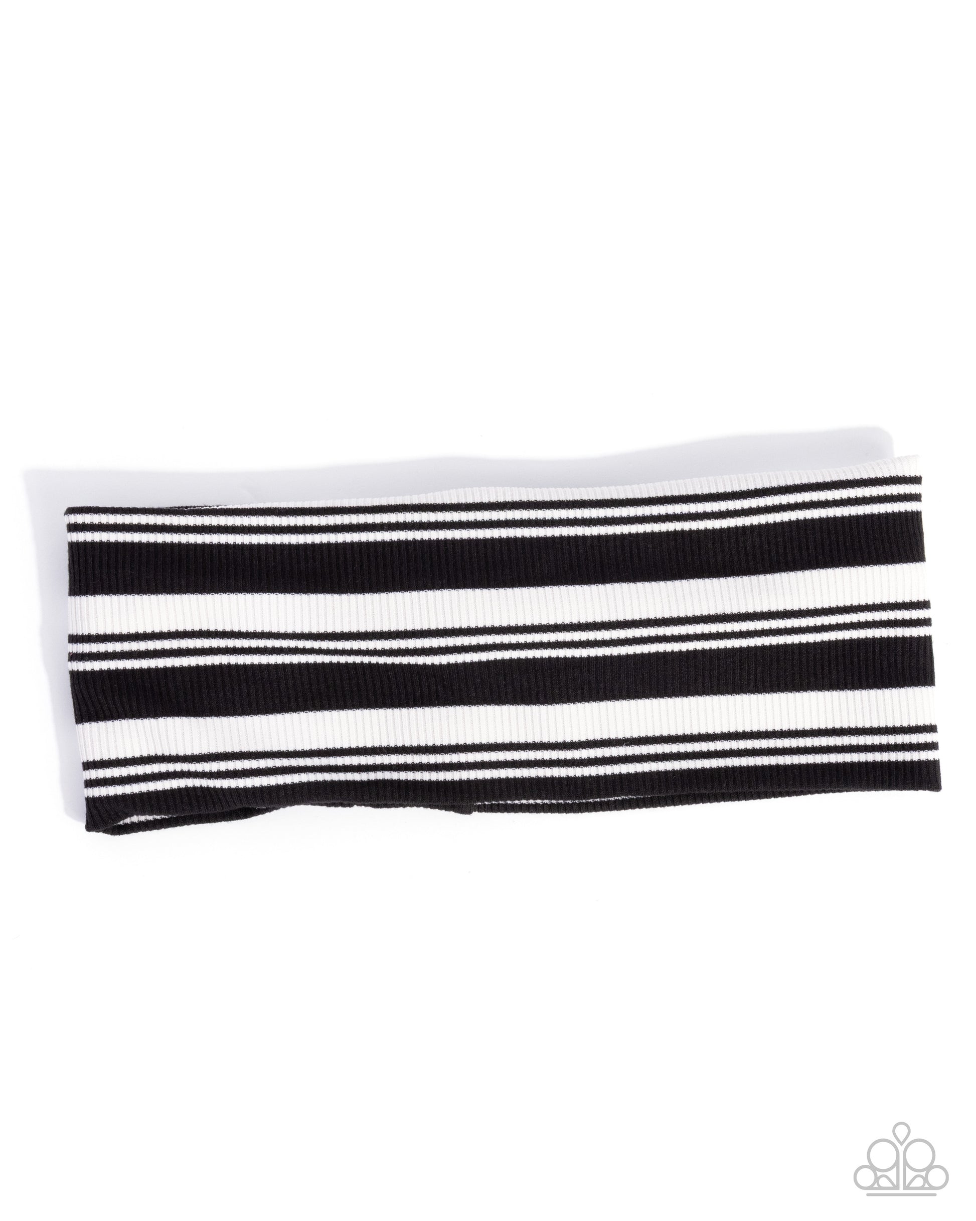 Striped Symphony Black Headband - Jewelry by Bretta