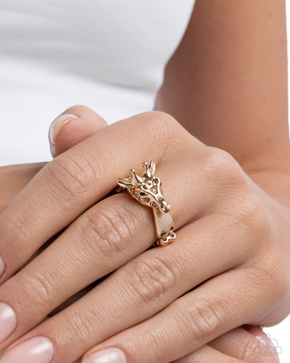 Giraffe Glam Brown Ring