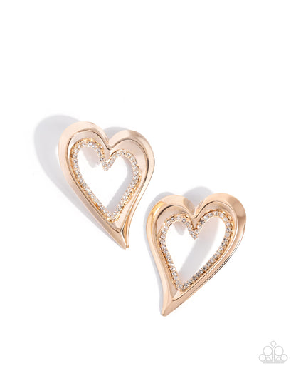 Cupid Chic Gold Earrings - Jewelry by Bretta
