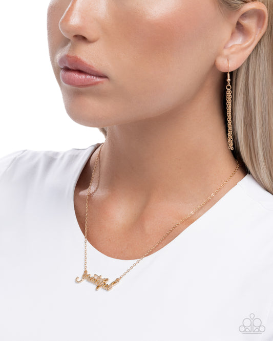Grateful for You Gold Necklace - Jewelry by Bretta