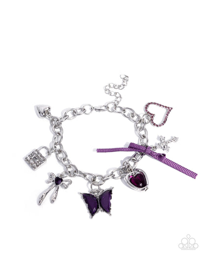 Whimsical Worship Purple Bracelet - Jewelry by Bretta
