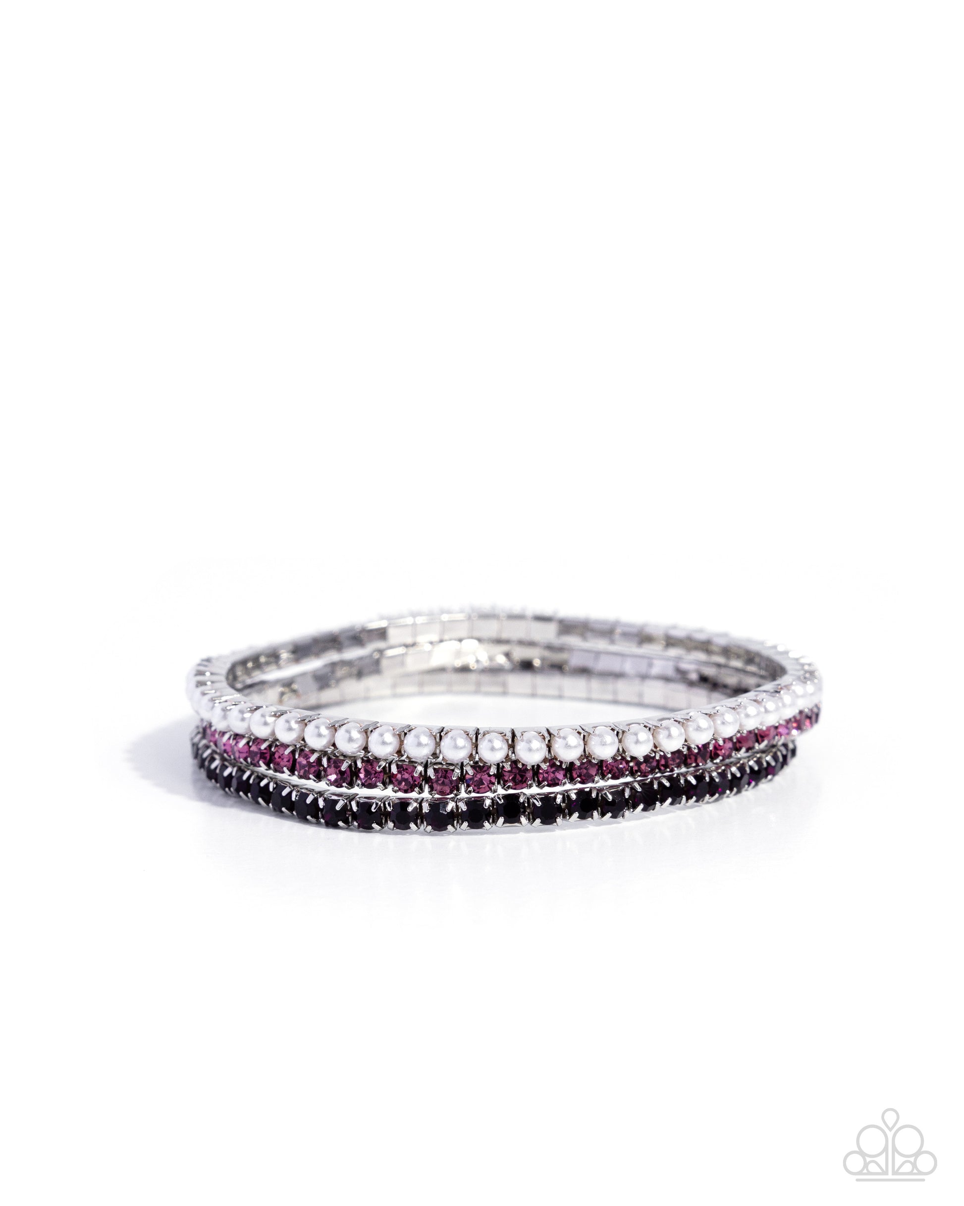 Colorful Cabaret Purple Bracelets