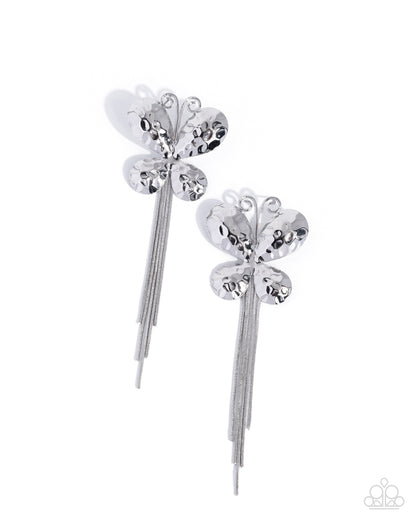Butterfly Boardroom Silver Earrings - Jewelry by Bretta