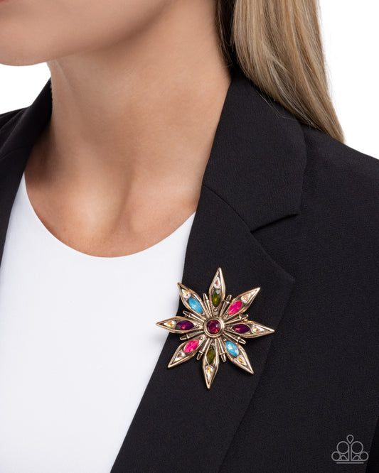 Slow Shimmer Multi Brooch - Jewelry by Bretta